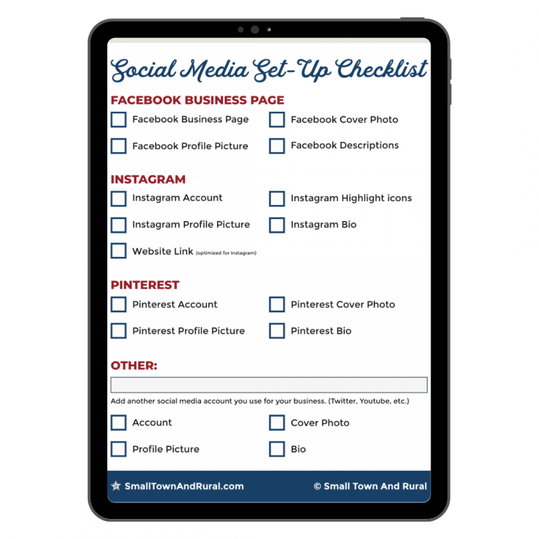 Social Media Set-Up Checklist